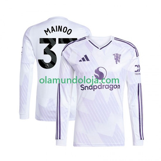 Camisola Manchester United Kobbie Mainoo 37 Homem Equipamento Segundo 2025-2026 Manga Comprida